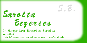sarolta bezerics business card